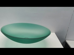 500*360*155mm Lavabo de vidrio templado con agujero de drenaje de 45mm