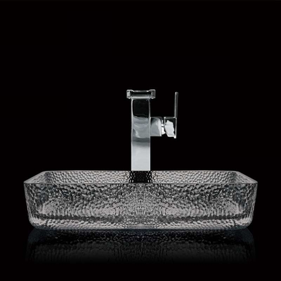 Cuarto de baño ahumado 105m m liso del cuenco de Grey Rectangular Vessel Sinks Wash