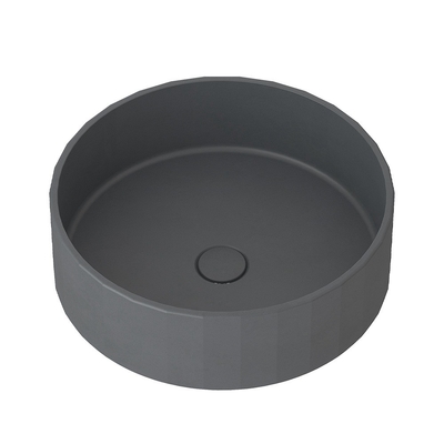 Finalización mate 1 fregadero de cemento de cuenca con ubicación de drenaje central