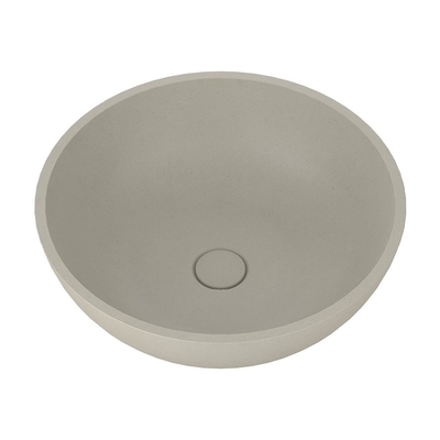Elegante Art Concreto redondo Lavadora sin desbordamiento Concreto frío Gris