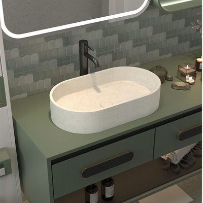 Desagüe el desagüe Concreto Lavadora Oval Cubo de baño