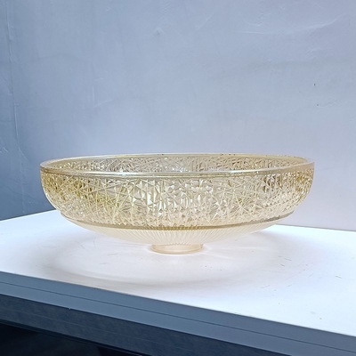 Tamaño de drenaje 1.77 pulgadas Cuencas de recipientes de vidrio para baños contemporáneos