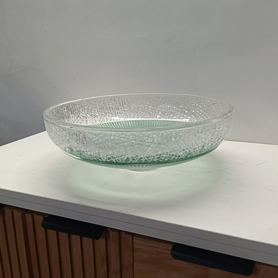 Baños de recipientes de vidrio de acabado liso Diseño contemporáneo No hay agujero Montaje del grifo