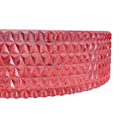 Fregaderos del buque del cuarto de baño del lavabo de Crystal Glass Red Hand Wash