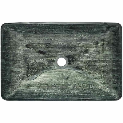lavabos del cuarto de baño de 12m m cuenco de cristal del fregadero de Art Rectangular Tempered de 16,5 pulgadas