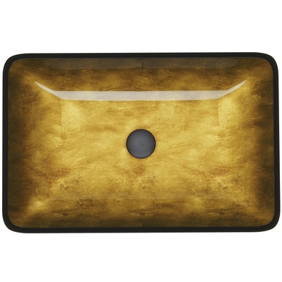Tamaño estándar moderado limpio fácil del buque del fregadero de Brown del lavabo pelirrojo de cristal de la sobremesa