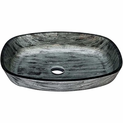 fregadero rectangular grande del buque de la última de lavado a mano del dren de 45m m longitud del lavabo 40m m