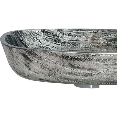 fregadero rectangular grande del buque de la última de lavado a mano del dren de 45m m longitud del lavabo 40m m
