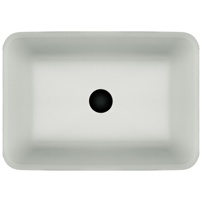 Pedestal sobre encimera rectangular contraria del cuarto de baño del bol de vidrio del fregadero del buque
