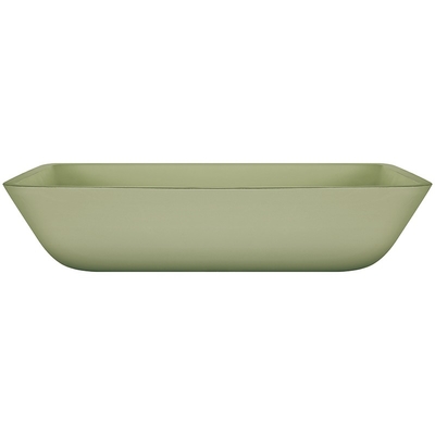 el cuenco de la encimera de 105m m 330m m hunde el cuarto de baño verde claro blanco rectangular