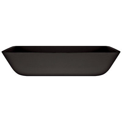 Lavabo ácido de la encimera del negro del gris 20inch de Matt Tempered Glass Sink Dark rectangular