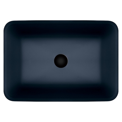 Lavabo negro de cristal moderado 12m m Matt Counter Top Bowl Sink ácido del color