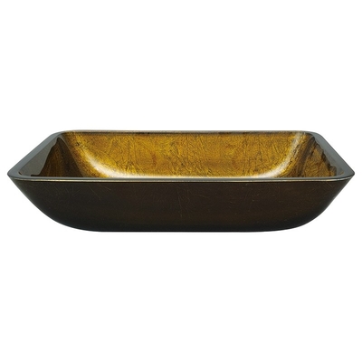 Fregadero de cobre del buque del soporte del top del oro de los lavabos hechos a mano rectangulares del cuarto de baño