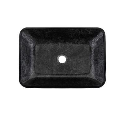 Pulgada verde oscuro Gray Onyx Handmade Rectangular de los lavabos 18 del cuarto de baño