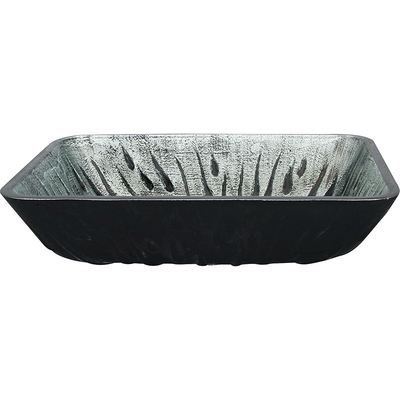 Mano del derretimiento de Gray Rectangular Vessel Sink Hot que dibuja el fregadero de cristal moderado de la vanidad