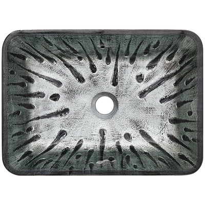 Mano del derretimiento de Gray Rectangular Vessel Sink Hot que dibuja el fregadero de cristal moderado de la vanidad