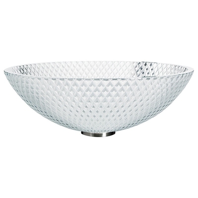 La vanidad del vidrio del Super Clear hunde el grabado transparente del CNC del cuarto de baño del cuenco