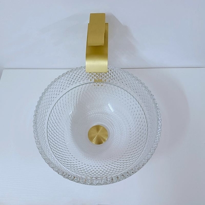 El cuarto de baño aumentado profundo del cuenco hunde el buque Crystal Clear Washing