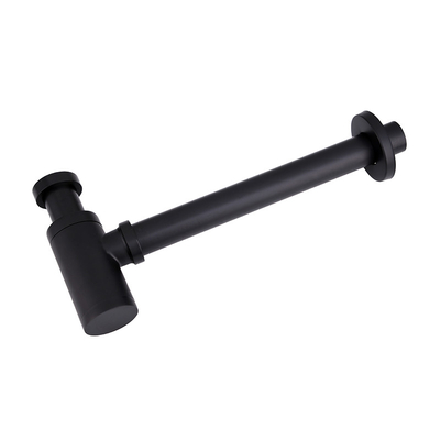 Accesorios del lavabo de la trampa de la botella alrededor del sifón, dren de fregadero de la trampa de Matt Black P
