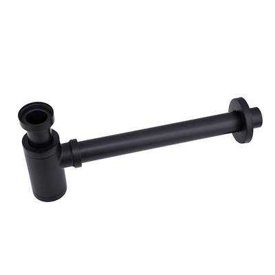 Accesorios del lavabo de la trampa de la botella alrededor del sifón, dren de fregadero de la trampa de Matt Black P