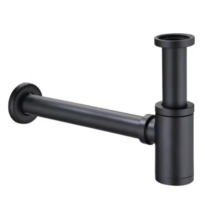 Accesorios del lavabo de la trampa de la botella alrededor del sifón, dren de fregadero de la trampa de Matt Black P
