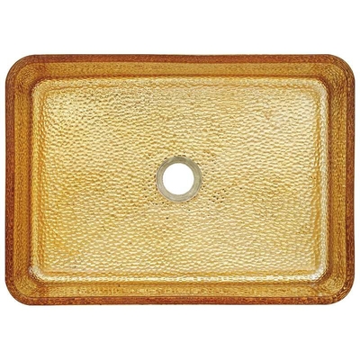 El buque rectangular del oro de lujo hunde el lavabo profundo moderno del fregadero del cuarto de baño de 4,2 pulgadas