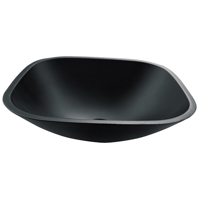 El negro ácido de la sobremesa de Matt Square Bowl Bathroom Sink moderó la encimera anti de cristal del moho