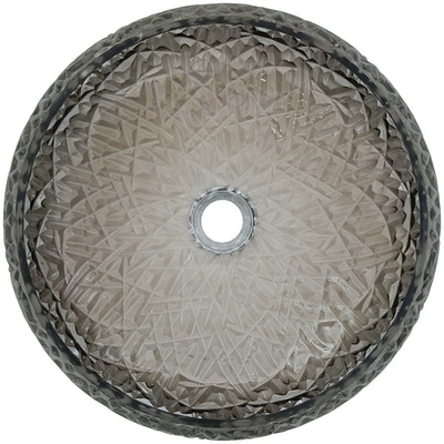 El fregadero decorativo cromado del cuarto de baño rueda forma de la bola alrededor del fregadero de cristal de plata del buque