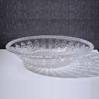 Longitud oval de Crystal Clear Vanity 530m m de la encimera del cuenco del lavabo de la forma
