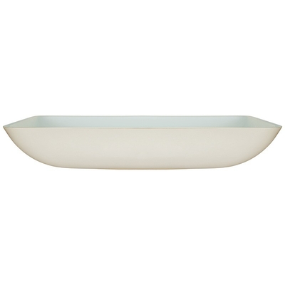 Lavabos laqueados del cuarto de baño rectangular blanco moderada 18 pulgadas del fregadero de cristal