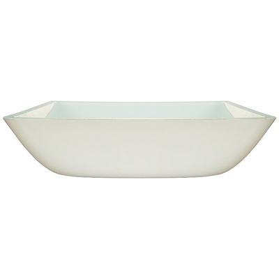 Los lavabos del cuarto de baño del Super Clear moderaron el cuenco cuadrado inconsútil blanco de cristal del fregadero