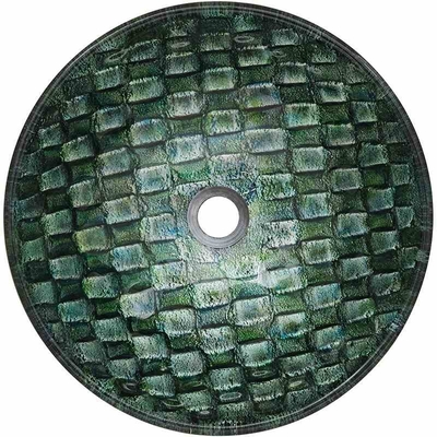 Mano de cristal moderada ronda del cuenco del fregadero que dibuja el fregadero circular del cuarto de baño del buque del derretimiento caliente