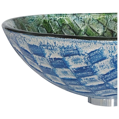 Mano de cristal moderada ronda del cuenco del fregadero que dibuja el fregadero circular del cuarto de baño del buque del derretimiento caliente