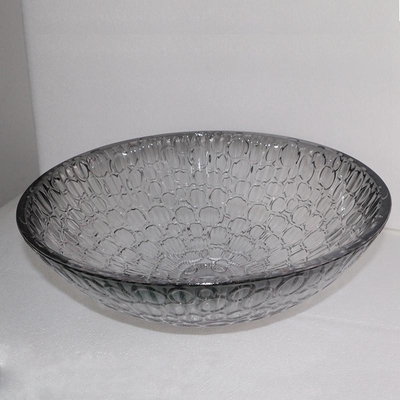 Buque de cristal moderno moderno de Crystal Wash Basins Gradient Black