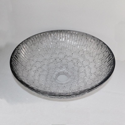 Buque de cristal moderno moderno de Crystal Wash Basins Gradient Black