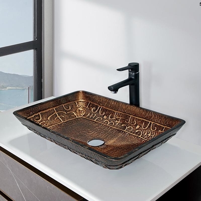 El buque rectangular grande hunde el dibujo caliente de la mano del derretimiento del cuarto de baño