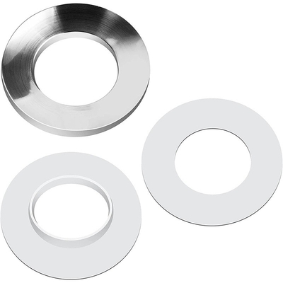 Fregadero de plata cromado del buque de los accesorios del lavabo que monta a Ring For Home Bathroom