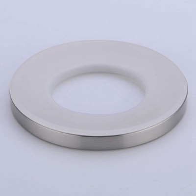 Fregadero de plata cromado del buque de los accesorios del lavabo que monta a Ring For Home Bathroom