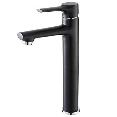 Grifo resistente a la corrosión del fregadero del buque de Chrome del agujero de los accesorios del lavabo del sólido de latón solo