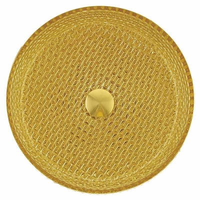 Altura interior del color oro de cristal robusto 120m m del lavabo del OEM