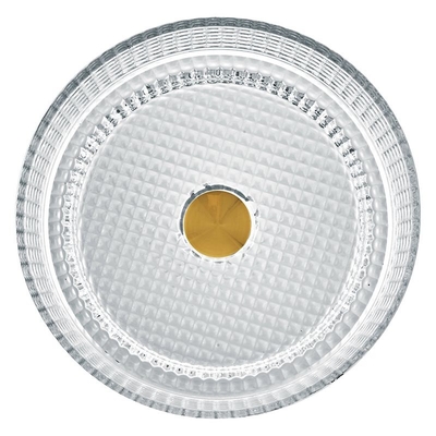 Lavabo de cristal formado cilindro europeo Crystal Clear Sink Diemater 14,8”