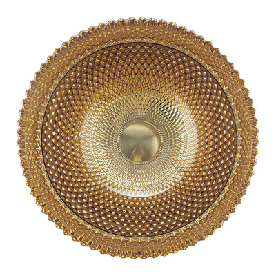 El cuenco británico del color oro de Crystal Glass Wash Basin In forma fregaderos de la encimera del cuarto de baño
