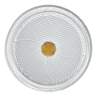 Lavabos de cristal claros superficiales del buque de la tela cruzada para el hotel del cuarto de baño