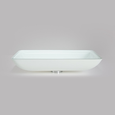 Fáciles resistentes moderada Super Clear del lavabo del rasguño de cristal del cuenco instalan