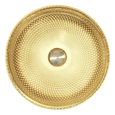 Color oro de cristal de capa electrochapado de Crystal Bath Wash Sinks In 18K de los lavabos del buque