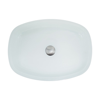El alto melón moderado blanco brillante de los lavabos del cuarto de baño forma fregaderos del lavabo de la encimera