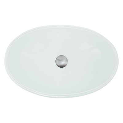 Alto rasguño blanco brillante moderado formado barco del lavabo del fregadero de cristal resistente