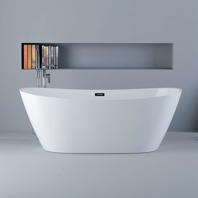 Baño de acrílico moderno de forma ovalada fresco alto brillante