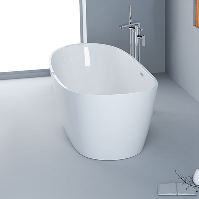 Baño de acrílico moderno de forma ovalada fresco alto brillante