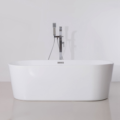 bañera de acrílico blanco sin poros para el baño